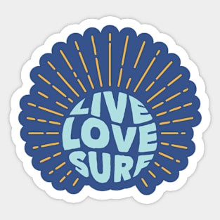 Live Love Surf Sticker